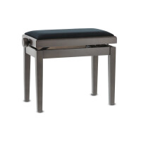 Gewa Pianobank Deluxe Nussbaum dunkel matt 2 Bezug Schwarz