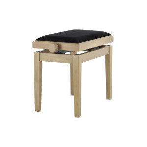 Gewa Pianobank Deluxe White Ash Bezug Schwarz