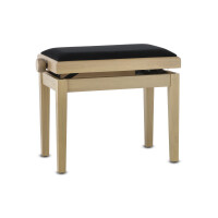 Gewa Pianobank Deluxe White Ash Bezug Schwarz