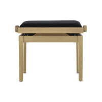 Gewa Pianobank Deluxe White Ash Bezug Schwarz