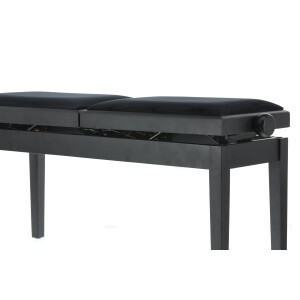 Gewa Piano Bench Deluxe Double Black Matt