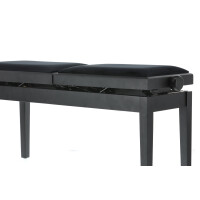 Gewa Piano Bench Deluxe Double Black Matt
