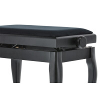 Gewa Piano Bench Deluxe Classic Black Matt