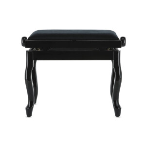 Gewa Piano Bench Deluxe Classic Black High Gloss