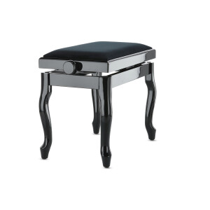 Gewa Piano Bench Deluxe Classic Black High Gloss