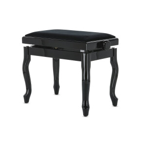 Gewa Piano Bench Deluxe Classic Black High Gloss