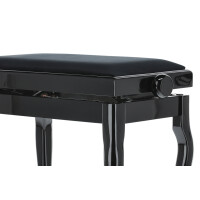 Gewa Piano Bench Deluxe Classic Black High Gloss