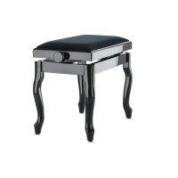 Gewa Piano Bench Deluxe Classic Black High Gloss