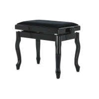 Gewa Piano Bench Deluxe Classic Black High Gloss