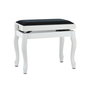 Gewa Piano Bench Deluxe Classic White Matt