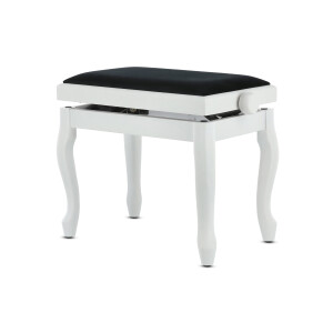 Gewa Piano Bench Deluxe Classic White Matt