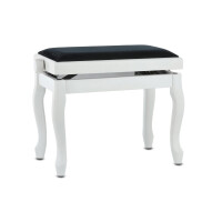 Gewa Piano Bench Deluxe Classic White Matt