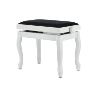Gewa Piano Bench Deluxe Classic White Matt