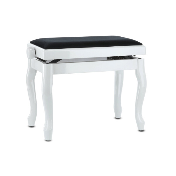 Gewa Piano Bench Deluxe Classic White High Gloss