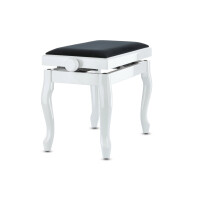 Gewa Piano Bench Deluxe Classic White High Gloss