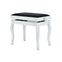 Gewa Piano Bench Deluxe Classic White High Gloss