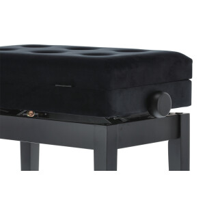 Gewa Pianobank Deluxe Compartment Schwarz Matt