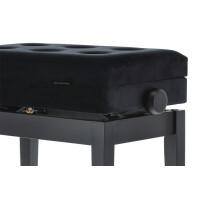 Gewa Pianobank Deluxe Compartment Schwarz Matt