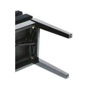 Gewa Piano Bench Deluxe Compartment Black High Gloss