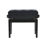 Gewa Piano Bench Deluxe Compartment Black High Gloss