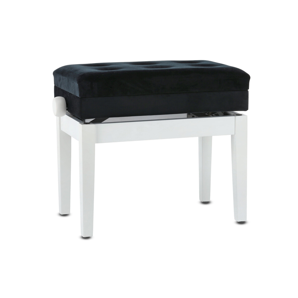 Gewa Piano Bench Deluxe Compartment White Matt