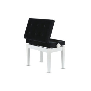 Gewa Pianobank Deluxe Compartment Weiß Matt