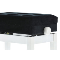 Gewa Pianobank Deluxe Compartment Weiß Matt