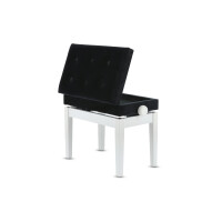 Gewa Pianobank Deluxe Compartment Weiß Matt