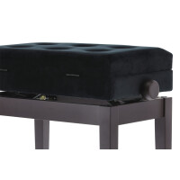 Gewa Piano Bench Deluxe Compartment Rosewood Matt