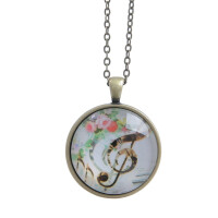 Gewa necklace treble clef rhodium