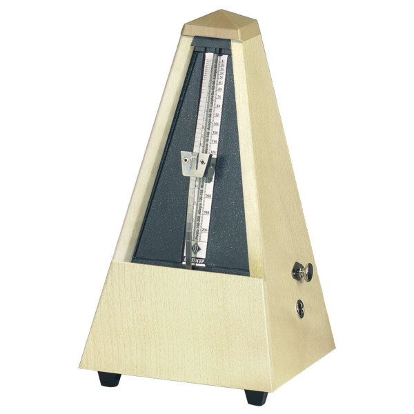 Wittner metronome pyramid shape 817A natural maple. Frosted