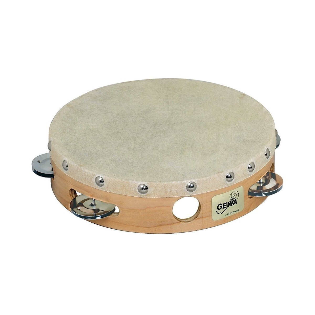Gewa Tambourin Traditionell mit Schellen 8"