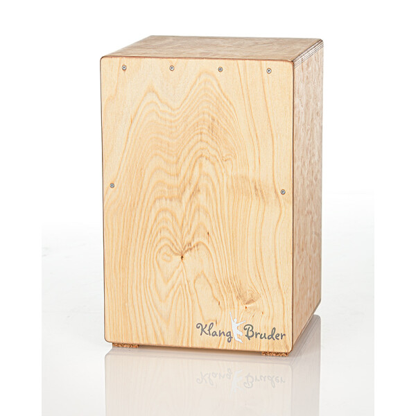 Klangbruder Cajon white 111 birch height 44cm, 9-layer body, oil finish