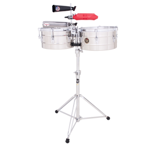 LP Timbales Tito Puente Stainless Steel LP255-S 12"/13"