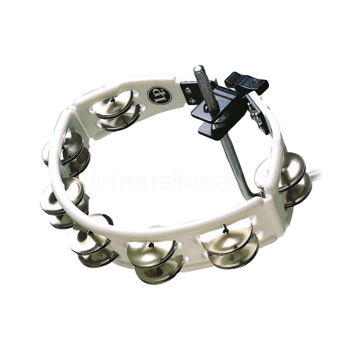 LP Tambourine Cyclop mountable LP162 White Steel Jingles