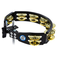 LP Tambourine Cyclop mountable LP179 Black Dimpled Brass