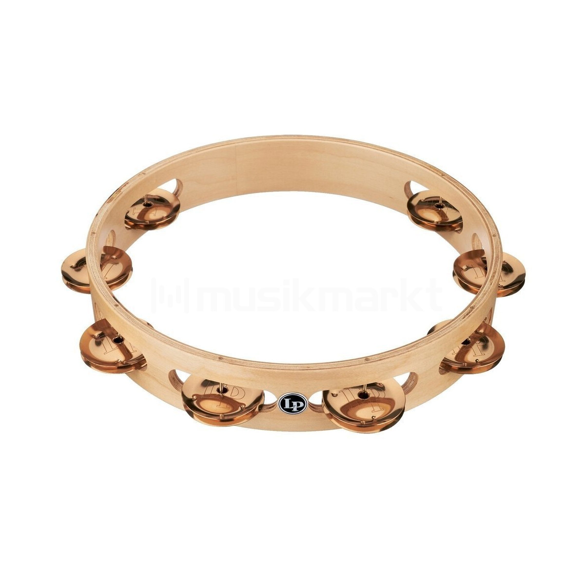 LP Tambourine Pro 10in Single Row Tambourine LP380A-BZ Bronz