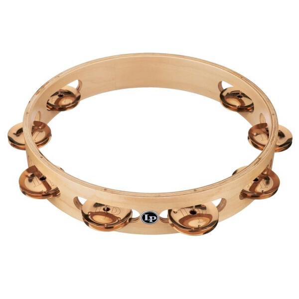 LP Tambourine Pro 10in Single Row Tambourine LP380A-BZ Bronze
