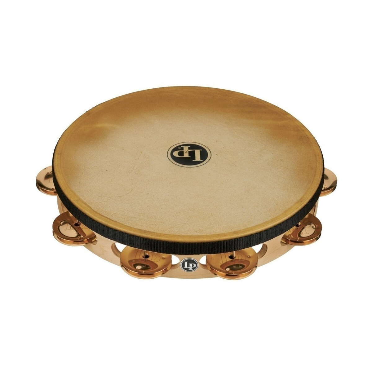 LP Tambourine Pro 10in Single Row with Head LP383-BZ 10&quot