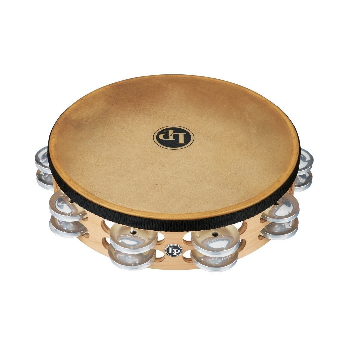 LP Tambourin Pro 10in Double Row With Head LP384-BB 10"