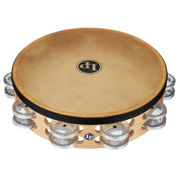 LP Tambourine Pro 10in Double Row With Head LP384-BB 10" Brass/Bronze