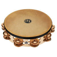 LP Tambourine Pro 10in Double Row With Head LP384-BZ 10" Bronze