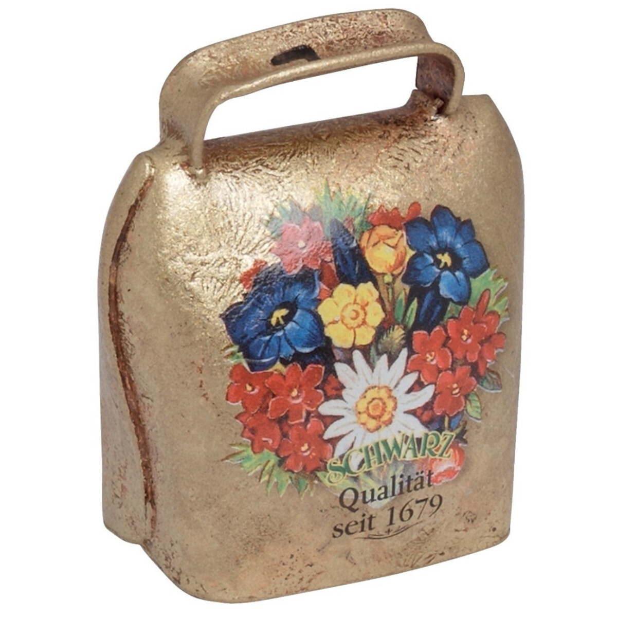 Original black alpine bell 4-bowed octave c 6.5cm