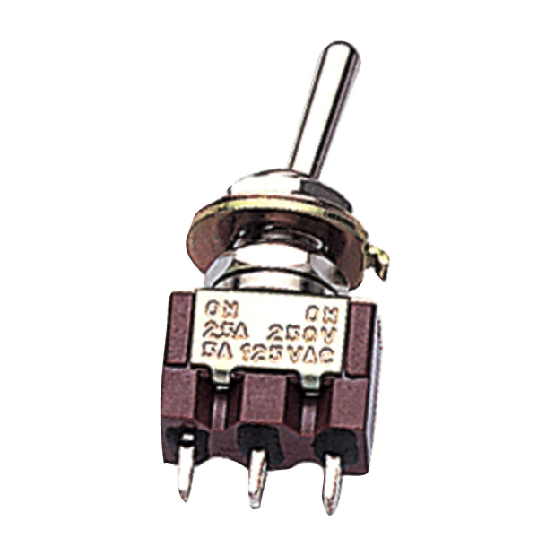 Partsland switch mini toggle switch nickel