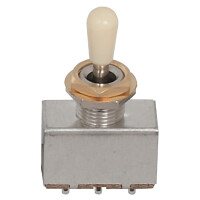 Partsland Schalter Toggle Switches Creme Knopf