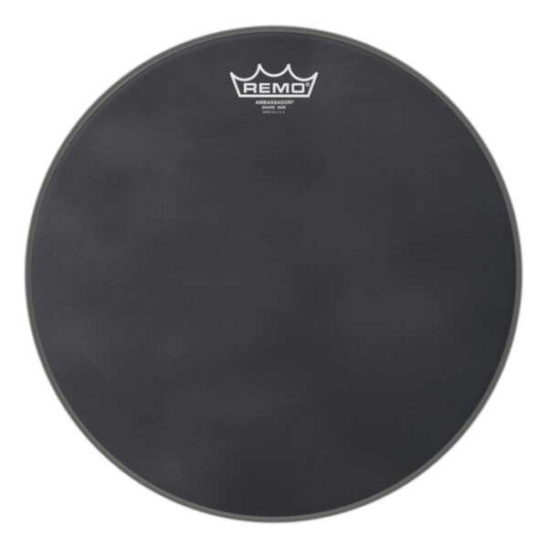Remo 14" Ambassador Black Suede Reso