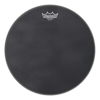Remo 14" Ambassador Black Suede Reso