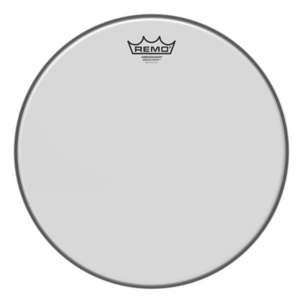 Remo 14" Ambassador Smooth White