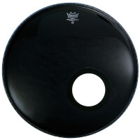 Remo 20" Powerstroke 3 Ebony air hole