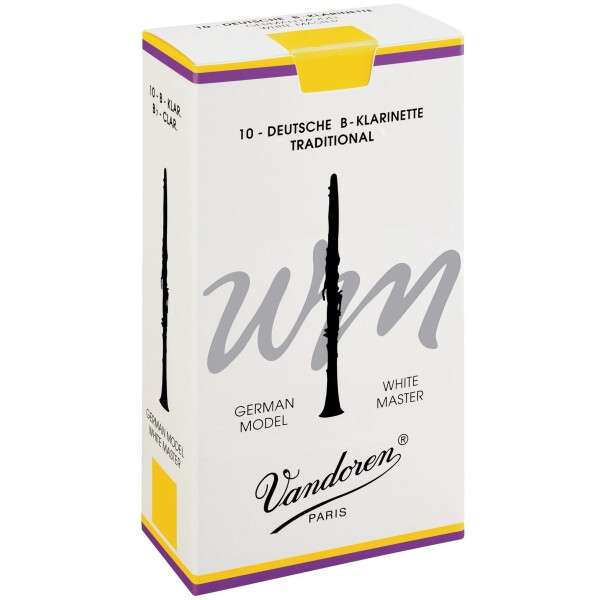 Vandoren White Master Bb Clarinet 2.5 Pack of 10
